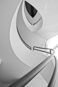 stairwell, houses of Munich, digitally arranged stairwell, houses of Munich, digitally arranged