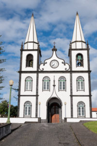 church Madalena, black and white, Pico church Madalena, black and white, Pico