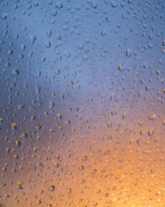 Drops of water at the window Drops of water at the window