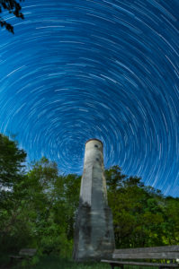 Star trails in the night sky Star trails in the night sky