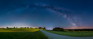 The Milky Way in front of an Alpine panorama The Milky Way in front of an Alpine panorama