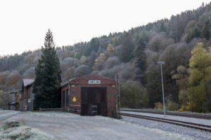 Germany, Saxony-Anhalt, Rübeland, old engine shed, Harz.
