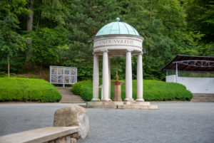 Germany, Saxony-Anhalt, Bad Suderode, Behringer Brunnen, landmark of the spa center in Bad Suderode. Germany, Saxony-Anhalt, Bad Suderode, Behringer Brunnen, landmark of the spa center in Bad Suderode.