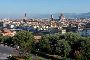 Panoramic view of the city of Florence, Tuscany, Italy.