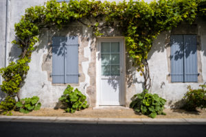House facade in Sainte-Marie-de-Ré House facade in Sainte-Marie-de-Ré