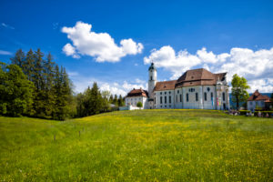 Wieskirche, pilgrimage church to the Scourged Savior on the Wies Wieskirche, pilgrimage church to the Scourged Savior on the Wies