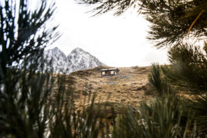 A lonely hut in the Tyrolean Alps A lonely hut in the Tyrolean Alps