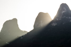 The fascinating hills of Guillin in the evening sun