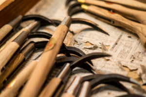 A tool on the fish market in Tokyo
