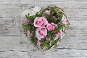 Decoration, heart with roses, vintage Decoration, heart with roses, vintage