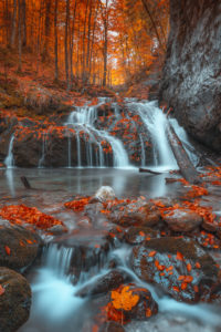 Waterfall in autumn mood Waterfall in autumn mood
