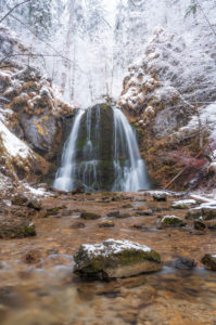 Waterfall in winter Waterfall in winter