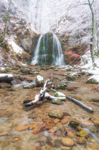 Waterfall in winter Waterfall in winter