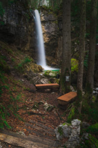 Big waterfall in the forest Big waterfall in the forest