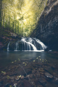 Josefsthaler waterfalls, Bavaria Germany, manipulation Josefsthaler waterfalls, Bavaria Germany, manipulation