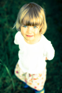 Girl, portrait, hands crossed behind back Girl, portrait, hands crossed behind back
