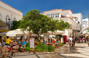 A street restaurant in Lagos, the Algarve, Portugal
A street restaurant in Lagos, the Algarve, Portugal