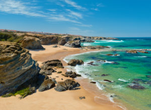 Rock formations at Porto Covo, the Alentejo, Portugal Rock formations at Porto Covo, the Alentejo, Portugal