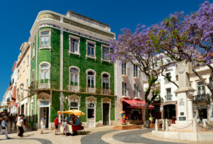 Praca de Luis de Camoes square, Lagos, Algarve Praca de Luis de Camoes square, Lagos, Algarve