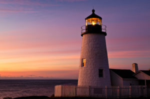 Pemaquid Point Light Station, Muscongus Bay, Bristol, Maine, USA.