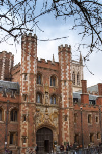 Front Entrance to St. John's College, Cambridge, England