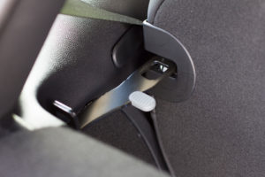 In the trunk of the electric Mini Cooper SE In the trunk of the electric Mini Cooper SE