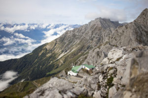 Perspectives from the Hafelekar on the Nordkette above Innsbruck