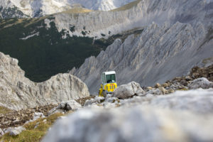 Perspectives from the Hafelekar on the Nordkette above Innsbruck