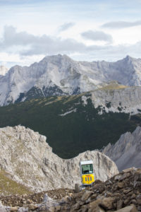 Perspectives from the Hafelekar on the Nordkette above Innsbruck