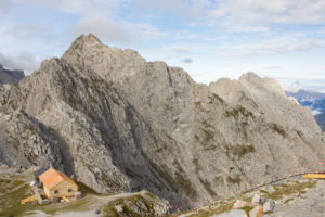 Perspectives from the Hafelekar on the Nordkette above Innsbruck