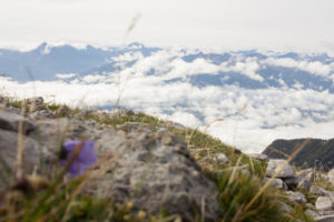 Perspectives from the Hafelekar on the Nordkette above Innsbruck