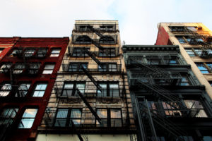 House facades, New York City, Lower Manhattan House facades, New York City, Lower Manhattan