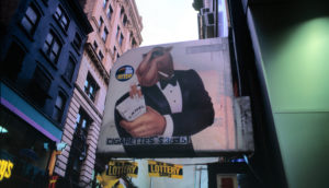 Advertisement poster Camel cigarettes, New York City, Manhattan Advertisement poster Camel cigarettes, New York City, Manhattan