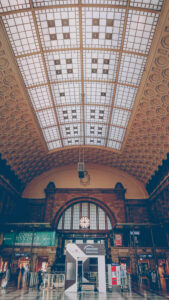 Europe, Germany, Saxony, Leipzig, central station, waiting hall, inside