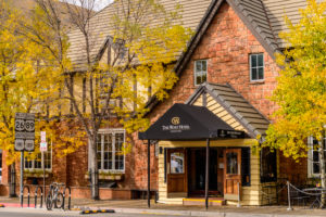 The USA, Wyoming, Jackson Hole, Jackson, The word Hotel The USA, Wyoming, Jackson Hole, Jackson, The word Hotel