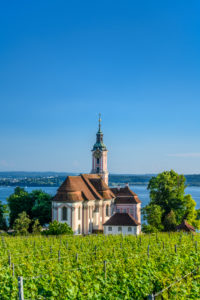 Germany, Baden-Württemberg, Lake Constance, Uhldingen-Mühlhofen, Birnau, pilgrimage church Birnau Germany, Baden-Württemberg, Lake Constance, Uhldingen-Mühlhofen, Birnau, pilgrimage church Birnau