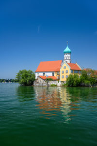 Germany, Bavaria, Swabia, Lake Constance, Wasserburg, Parish Church St. Georg Germany, Bavaria, Swabia, Lake Constance, Wasserburg, Parish Church St. Georg