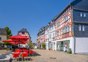 Germany, Hesse, Taunus, Bad Camberg, Marketplace