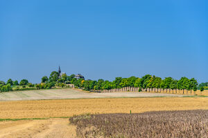 Germany, Hesse, Taunus, Bad Camberg, Way of the Cross with Chapel of the Cross