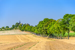 Germany, Hesse, Taunus, Bad Camberg, Way of the Cross with Chapel of the Cross