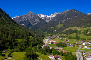 Am Eingang zum Tal Val Ferret, Som la Proz, Orsières, Wallis, Schweiz Am Eingang zum Tal Val Ferret, Som la Proz, Orsières, Wallis, Schweiz