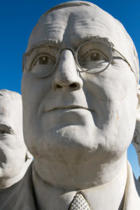 United States presidential heads parked out of amusement park / Presidents Heads in Croaker, Virginia United States presidential heads parked out of amusement park / Presidents Heads in Croaker, Virginia