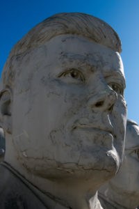 United States presidential heads parked out of amusement park / Presidents Heads in Croaker, Virginia United States presidential heads parked out of amusement park / Presidents Heads in Croaker, Virginia