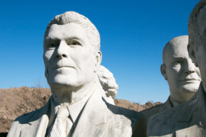 United States presidential heads parked out of amusement park / Presidents Heads in Croaker, Virginia United States presidential heads parked out of amusement park / Presidents Heads in Croaker, Virginia