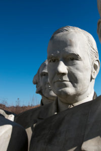 United States presidential heads parked out of amusement park / Presidents Heads in Croaker, Virginia United States presidential heads parked out of amusement park / Presidents Heads in Croaker, Virginia