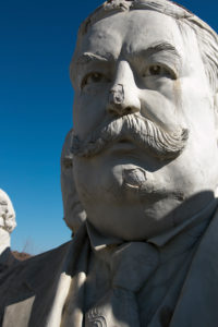 United States presidential heads parked out of amusement park / Presidents Heads in Croaker, Virginia United States presidential heads parked out of amusement park / Presidents Heads in Croaker, Virginia