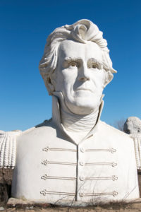 United States presidential heads parked out of amusement park / Presidents Heads in Croaker, Virginia United States presidential heads parked out of amusement park / Presidents Heads in Croaker, Virginia