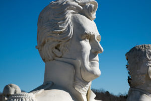 United States presidential heads parked out of amusement park / Presidents Heads in Croaker, Virginia United States presidential heads parked out of amusement park / Presidents Heads in Croaker, Virginia