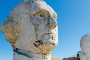 USA Presidential Heads from Amusement Park / Presidents Heads in Croaker, Virginia, George Washington USA Presidential Heads from Amusement Park / Presidents Heads in Croaker, Virginia, George Washington