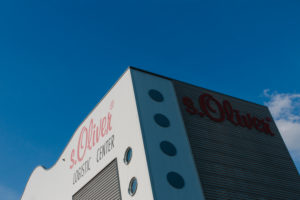 Headquarters of the s.Oliver fashion manufacturer in Rottendorf near Würzburg Logo Headquarters of the s.Oliver fashion manufacturer in Rottendorf near Würzburg Logo
